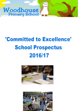 Our Prospectus - Woodhouse Primary School