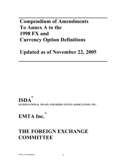 Compendium of Amendments To Annex
