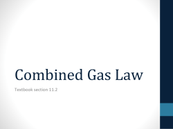 Combined Gas Law