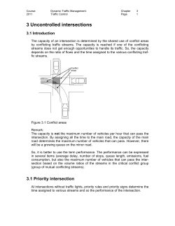 3 Uncontrolled intersections