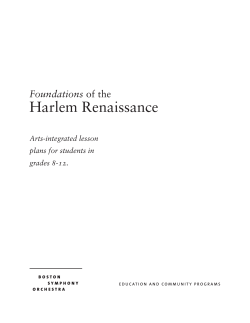 Harlem Renaissance - Boston Symphony Orchestra