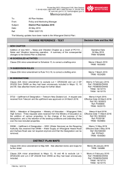 District Plan Update - Whangarei District Council