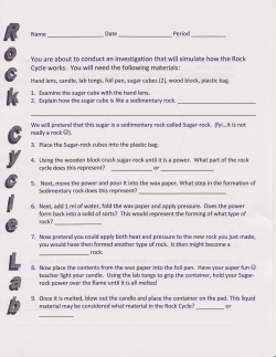 Rock Cycle Lab - Mentor Public Schools