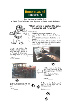 Bertie Bear Trail - Brooklands Museum