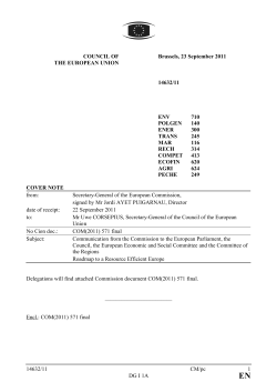 14632/11 CM/pc 1 DG I 1A COUNCIL OF THE EUROPEAN UNION
