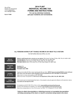 2014 flint individual income tax forms and instructions