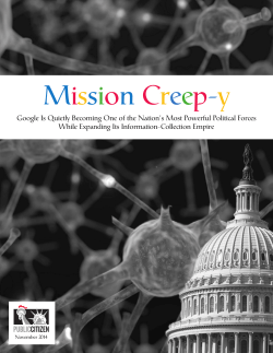 Mission Creep-y: Google Is Quietly Becoming