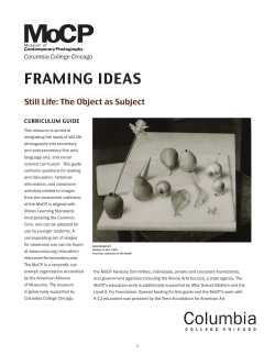 Still Life Edu pdf - Museum of Contemporary Photography