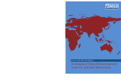 An Analysis of Felony Disfranchisement in the US and other