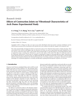 Effects of Contraction Joints on Vibrational Characteristics of Arch