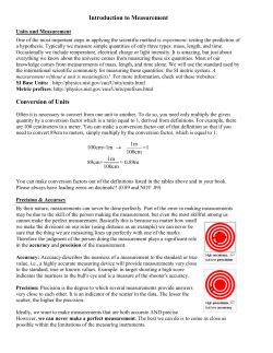 Physics 4A Lab 1