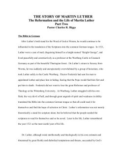 the story of martin luther