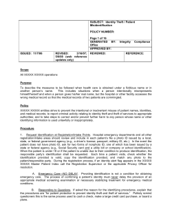 identity theft policy