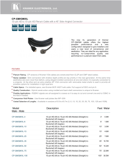 CP-GM/GM/XL Model Description Feet Meter Male