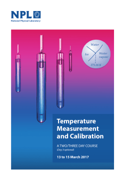 Temperature Measurement and Calibration