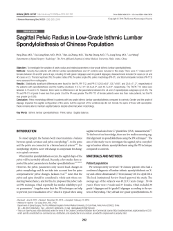Sagittal Pelvic Radius in Low