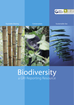 Biodiversity: A GRI Reporting Resource