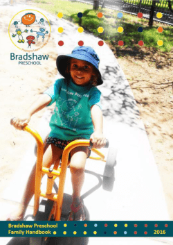 2016 Preschool Handbook