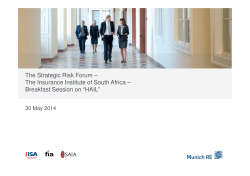 The Strategic Risk Forum &ndash; The Insurance Institute of South Africa