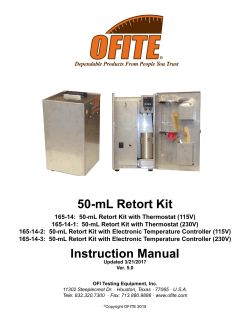 50 mL Retort Kit - OFI Testing Equipment, Inc.