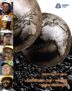 Sustainable coal – meeting global challenges