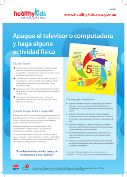 Apague el televisor o computadora y haga alguna