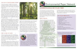 Recycled Paper Fiber - Understanding the Facts