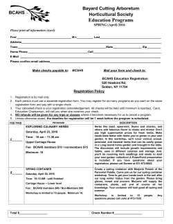 Education Programs - Bayard Cutting Arboretum Horticultural Society