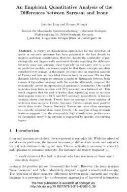 An Empirical, Quantitative Analysis of the Differences between