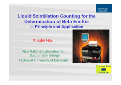 Determination of Beta Emmitors using Liquid Scintillation