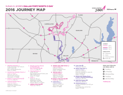 2016 journey map - The Susan G. Komen 3-Day