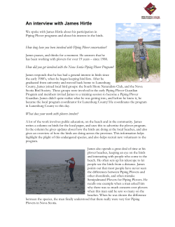 An interview with James Hirtle