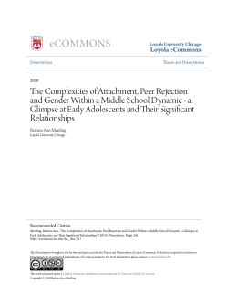 The Complexities of Attachment, Peer Rejection