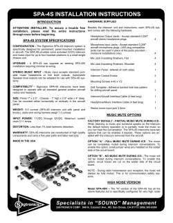 spa-4s installation instructions