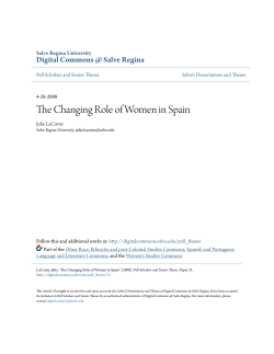 The Changing Role of Women in Spain