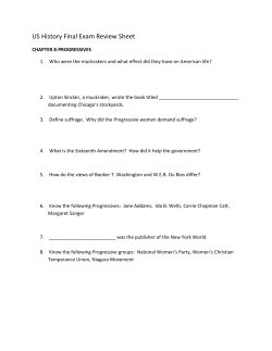 US History Final Exam Review Sheet - copley