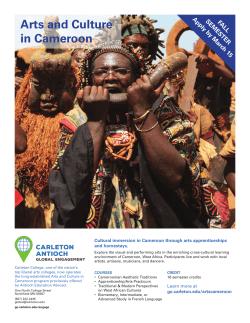 Arts and Culture in Cameroon