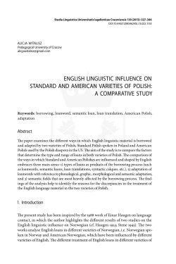 english linguistic influence on standard and american varieties of