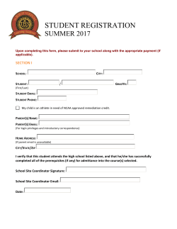 Download/Print PDF Registration Form and Submit to School