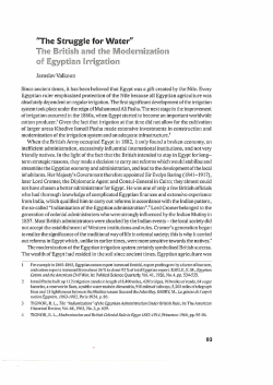 "The Struggle for Water" The British ancIJ the Modernizatiol1l of