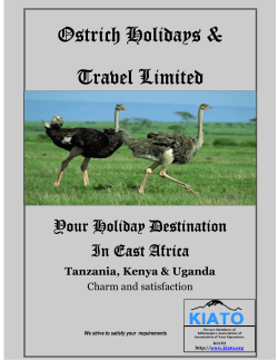 Ohtl Brochure - 2017 - Your Unique Holiday Destination in