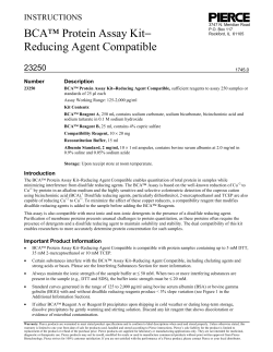 BCA™ Protein Assay Kit− Reducing Agent Compatible