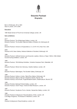Eduardo Paolozzi - Clearing Gallery