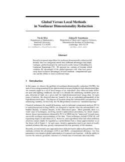 Global Versus Local Methods in Nonlinear Dimensionality Reduction