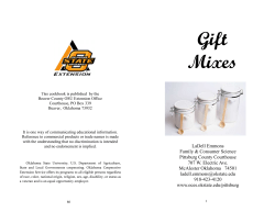 Gift Mixes cookbook 2 - Oklahoma Cooperative Extension Service