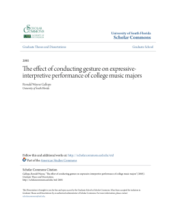 The effect of conducting gesture on expressive