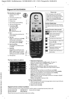 Gigaset A415A/AS405A