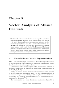 Vector Analysis of Musical Intervals