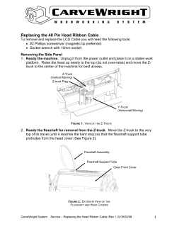 Replacing the 40 Pin Head Ribbon Cable