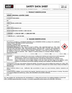 safety data sheet